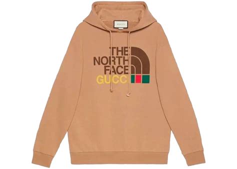 gucci the north face prezzi|gucci north face hoodie brown.